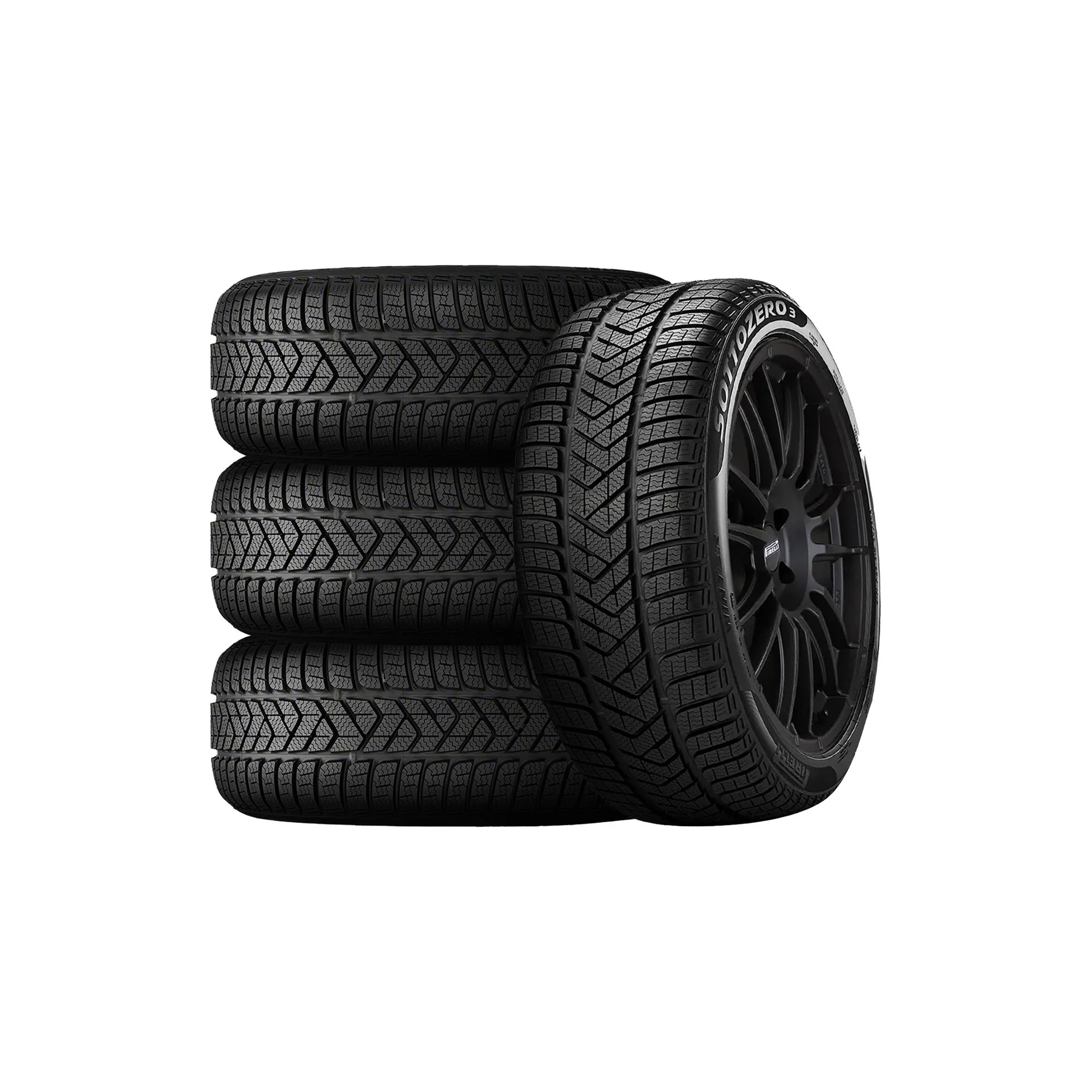 Winter tires and wheel ready for a seasonal changeover